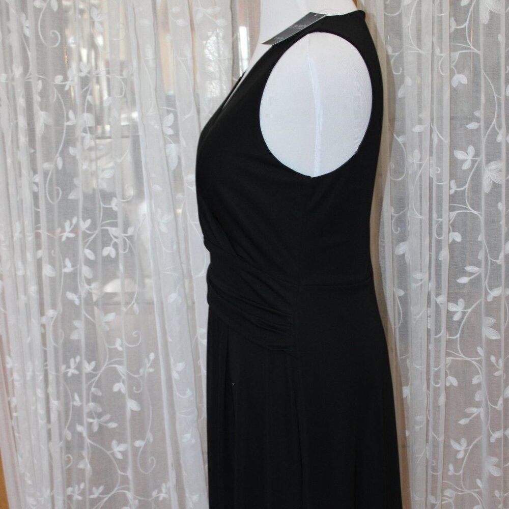 Ralph Lauren NWT $125. Women Black Dress 14 Sleeveless Fit &Flare Cocktail Lined - Picture 5 of 9